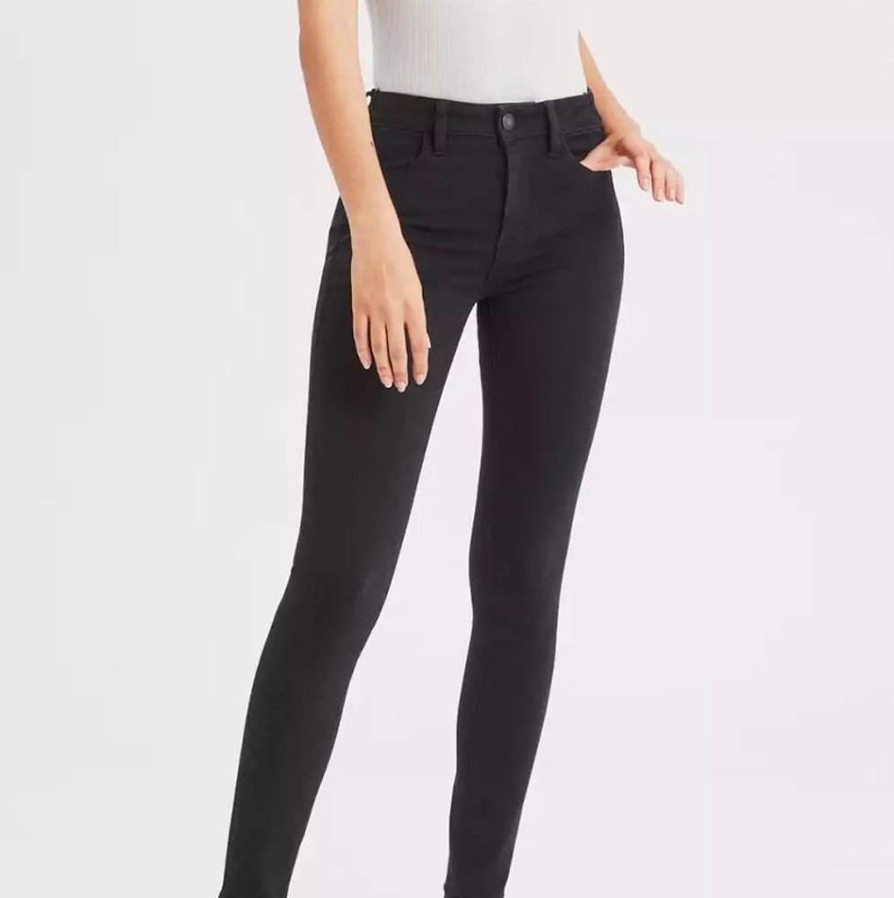 High waisted stretch jegging
